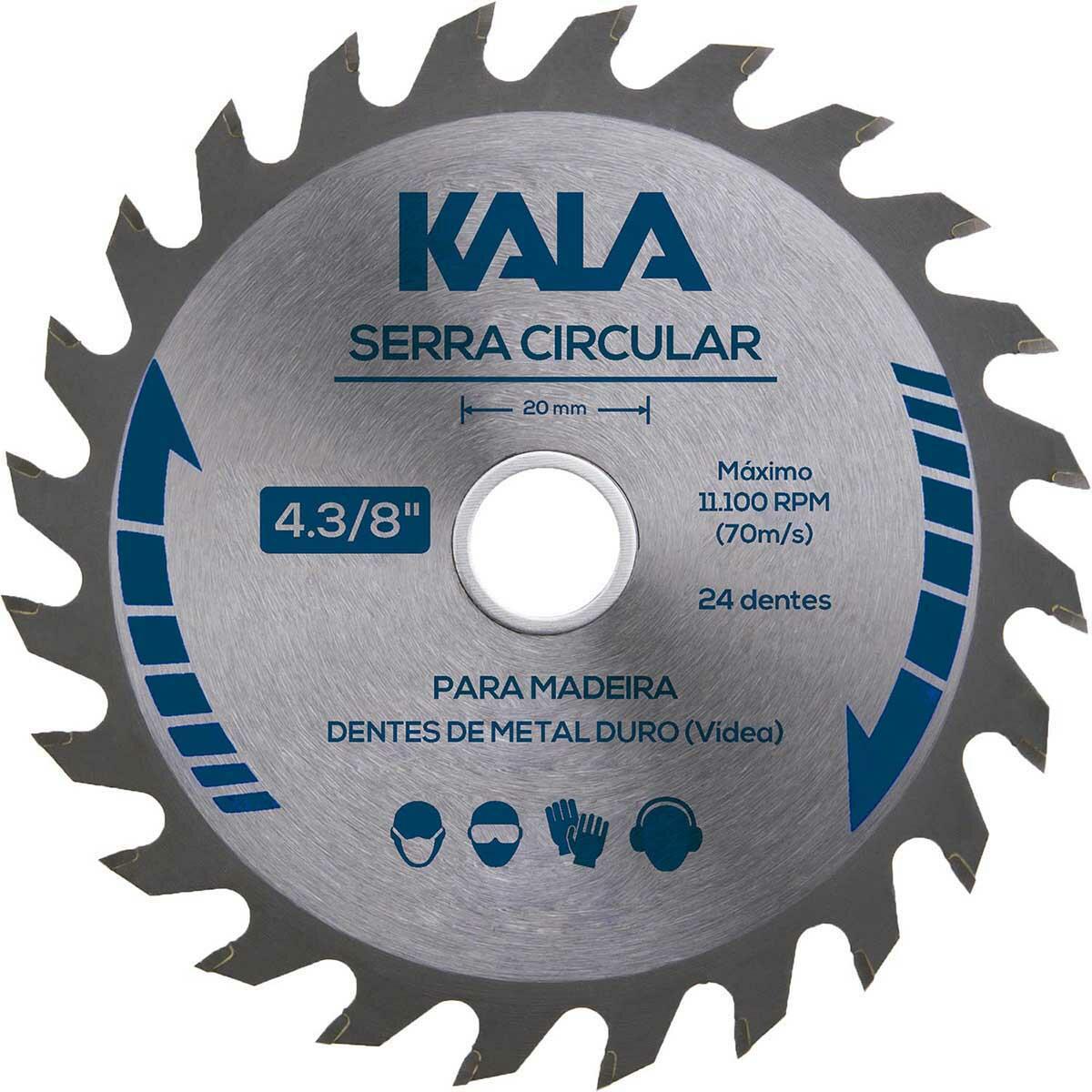 Serra Circular Para Madeira 5.1/2” -140Mm Kala