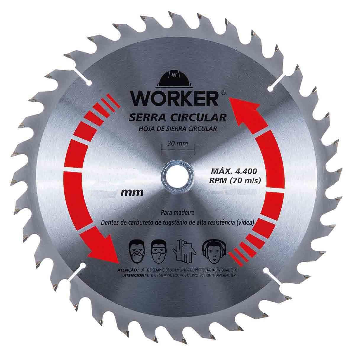 Disco De Serra Widea 10' 48 Dentes 30Mm Worker