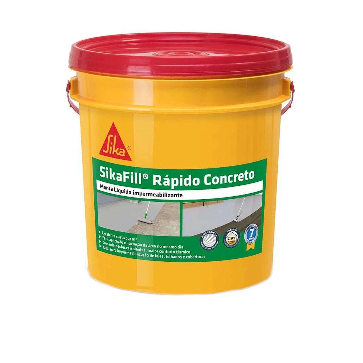 Sikafill Manta Liquida Cinza Concreto 3	6L Sika