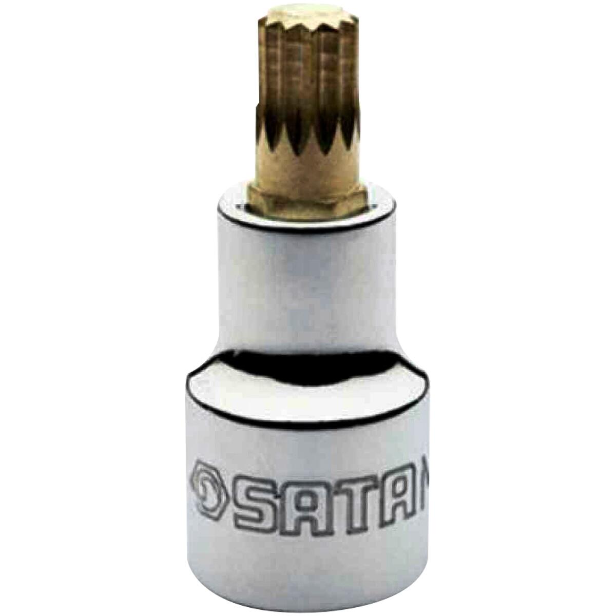 Soquete Multidentado Curto 10 Mm Encaixe 1/2 Sata St24804Sc