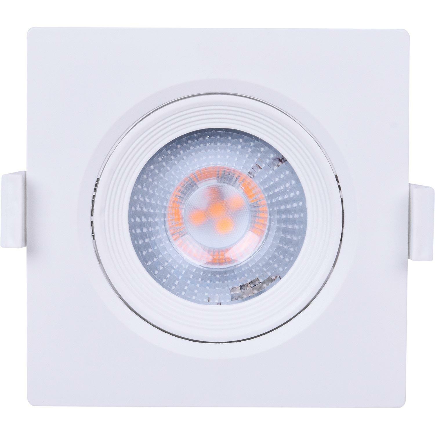 Spot Led Par20 Embutir Quadrada 7W Amarela Liege