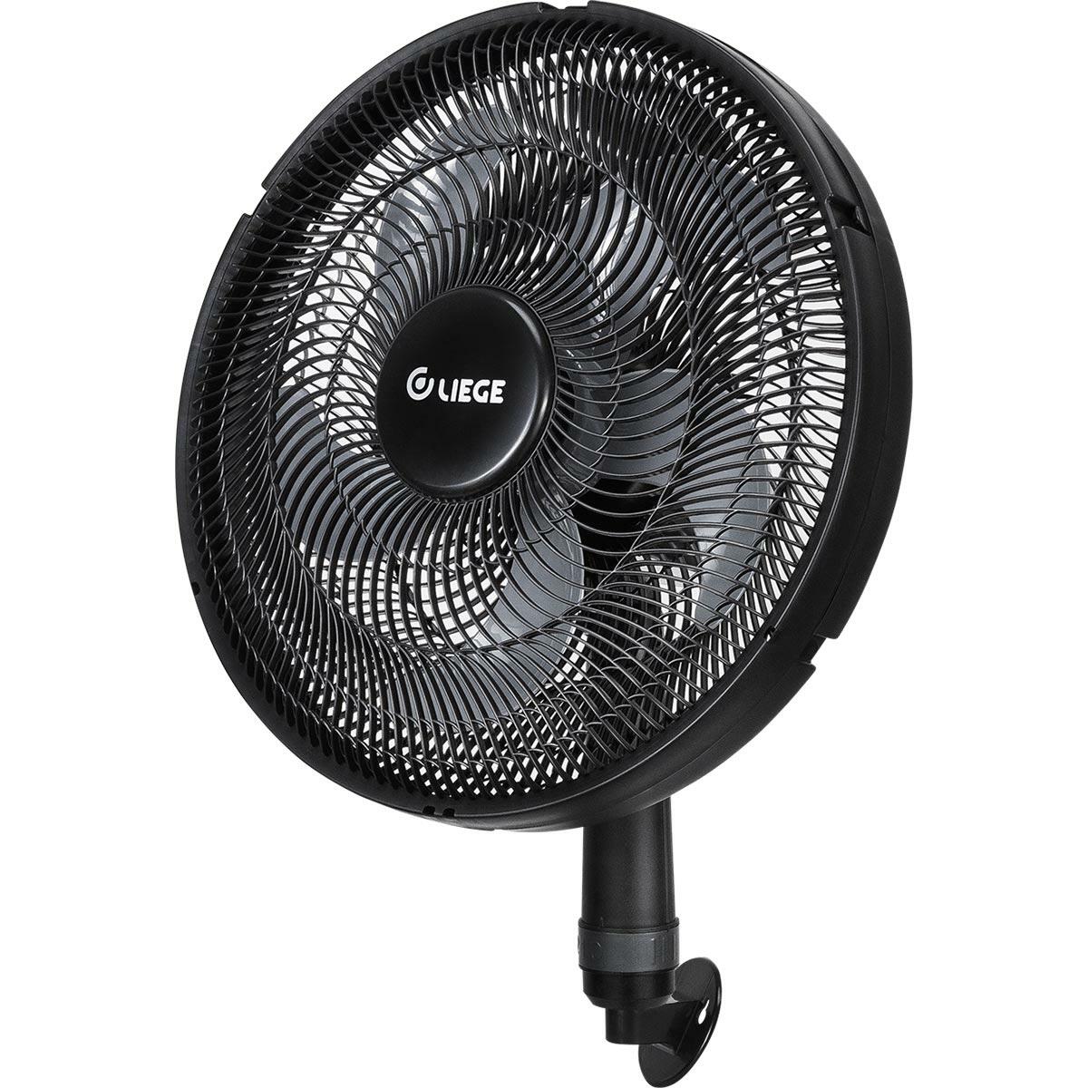 Ventilador De Parede Preto 50Cm 130W 220V Liege