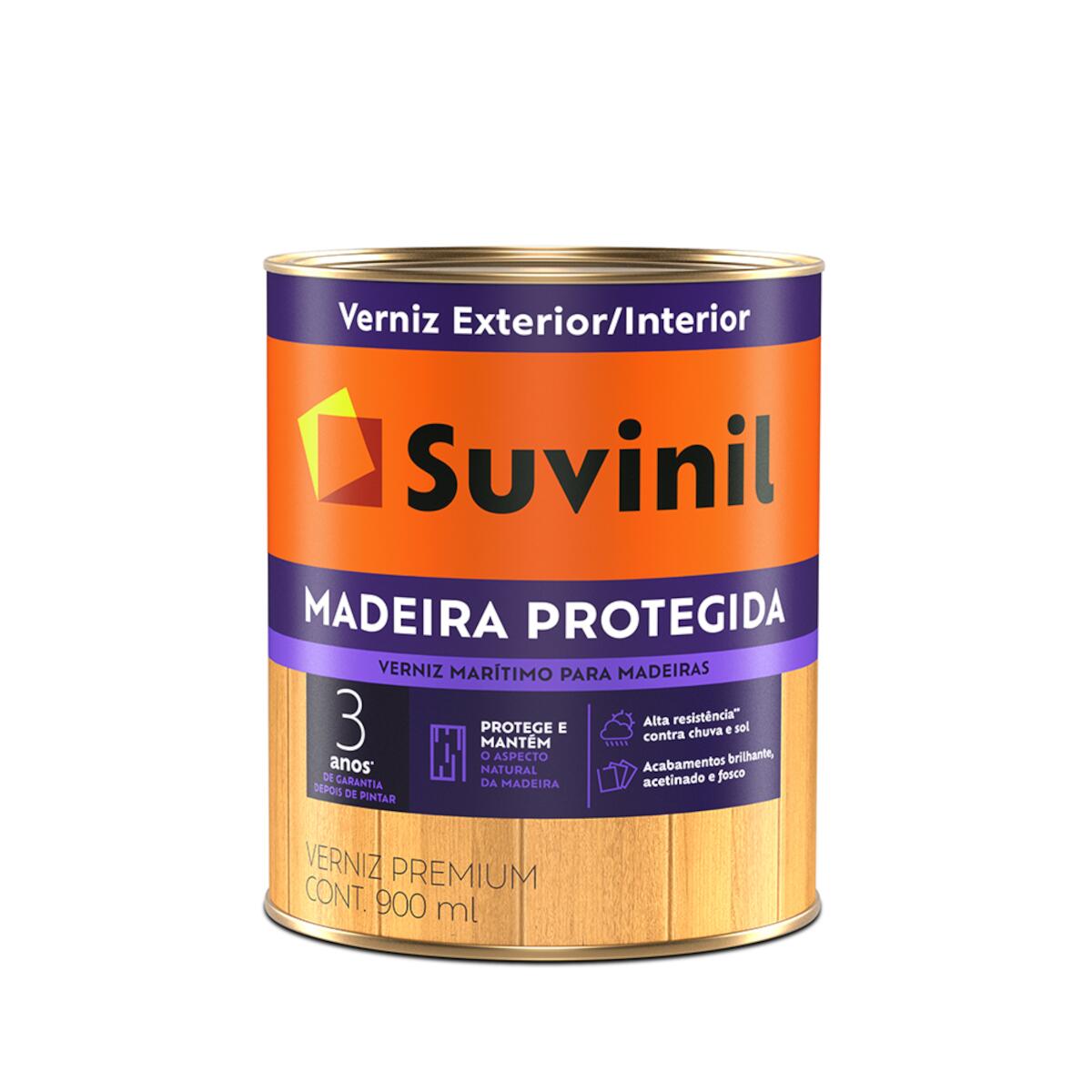 Verniz Madeira Protegida Acetinado Natural 900Ml Suvinil