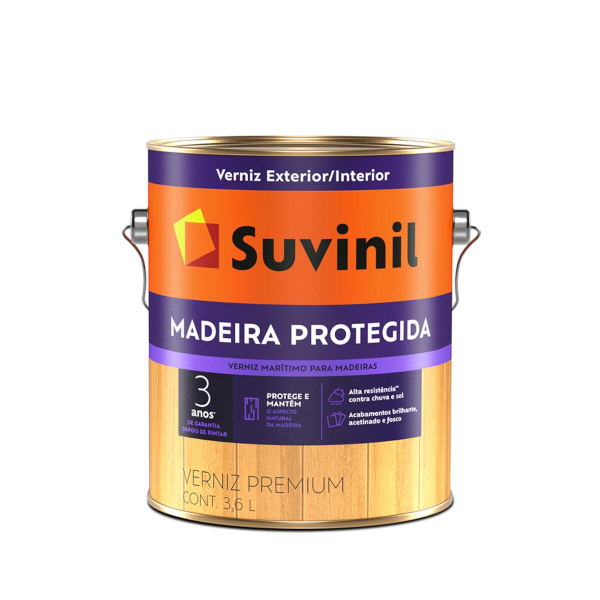 Verniz Madeira Protegida Brilho Natural 3	6L Suvinil