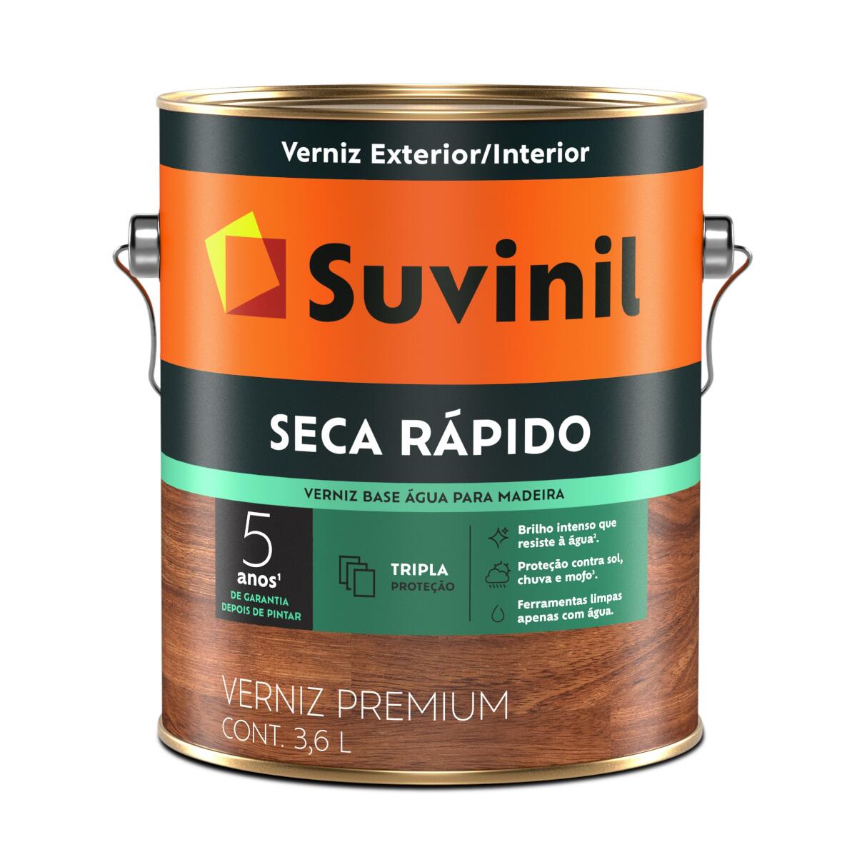 Verniz Seca Rápido Brilho Natural 3	6L Suvinil